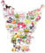 100 Stück Anime Aufkleber, Sanrioo Vinyl Sticker Set Wasserfest Graffiti Stickers, Cute Aufkleber für Laptop Skateboard Koffer Scrapbook Telefone Pad,Geschenk für Kinder Teenager Erwachsene