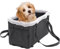 Arkyomi Hunde autositz,Mittelkonsole für Katzen,kleine Stabiler hundeautositz mit Gurt,Abnehmbarer Waschbar hundesitz für Katzen mittlere Hunde bis 6 kg (Black)