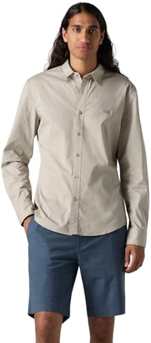 Levi's Herren Hemd Battery Housemark mit Logo, Slim Fit, Grau (Paloma Stretch Poplin), M