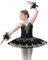 FONLAM Ballettkleid für Mädchen Tänzerin Kostüm Balletttrikot Tanzkleid Tanztrikot Ballettkleidung Besticktes Ballett Tutu Kinder (Schwarz, 11-12 Jahre)
