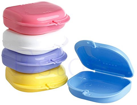 Retainer Box Mund Schutz Container Für Fall Kieferorthopädische Prothese Lagerung Boxen Mit Deckel Vent Löcher Zähne