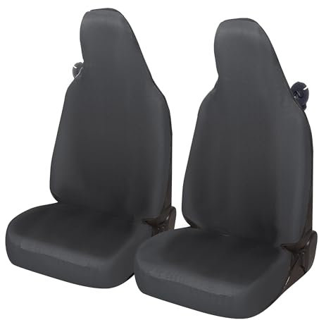 Auto Accessori Lupex Coprisedili auto compatibili con Smart fortwo, 450 451 e 453, 1 2 3 Serie, Tessuto Policotone (Grigio)