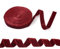 Crafans Nastri in velluto rosso scuro da 9,1 m, larghezza 25 mm, doppio lato, per fai da te, artigianato, confezioni regalo, fiocco, choker, cravatte per capelli