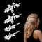 Nogeqi 4 Stück Braut Strass Haarspange Silber Hochzeit, Haarnadeln Hochzeit Damen, Haarschmuck Silber Haarklammer, Elegante Rhinestones Hair Clips Für Hochzeiten Partys Abendpartys Frauen
