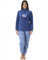 Karelpiù Pigiama Pile Donna Invernale, Pile Coral Fleece Morbido e Caldo, Taglie S M L XL XXL (IT, Testo, L, Regular, Regular, Orsetto Blu 213)