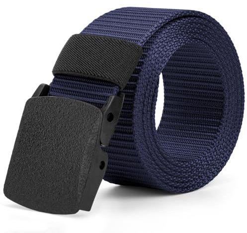 Justay Comf Gürtel Herren Nylon Canvas Belt für Herren,Gürtel Stufenlos Verstellbarer Stoffgürtel Geschenke