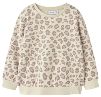 Name IT Mädchen Nmfdavina Ls Sweat Fleece Bru Noos, Summer Sand, 104