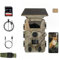 5K Wildlife Camera with 4G LTE & Solar, Real-time Mobile Phone Transmission via App, Super Infrared Night Vision, 5200 mAh Battery, 32 GB SD Card, IP67 - Wildlife Camera with SIM Card, Motion Sensor
