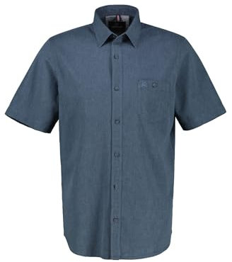 LERROS - Herren Kurzarm Hemd, (2542008), Größe:XL, Farbe:Navy (485)