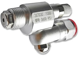 Jingyingtt 287030/287036 Clean Shot Edelstahl-Kugelventil, Airless-Farbspritzpistole, Drehgelenk mit Steuerventil for Hochdruck-Sprühgewinde, 180-Grad-Drehung, Malwerkzeuge