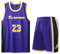 Basketball Trikot Kinder, Basketball T-Shirt Weste und Shorts, Schnell Trocknend Basket-Ball Jersey Set, Jugendlich Sweatshirt, Größe 26 (Lila,Höhe:140-150 cm)