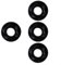 M10 Track Wheel Nut Kit, 4 Pcs Lightweight Screws for Mountain and Folding Bike Hubs (Black)