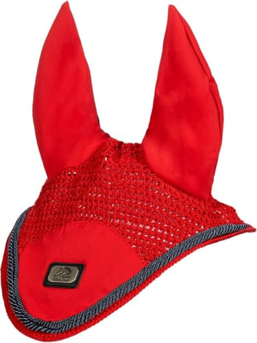 HKM Aruba Ear Bonnet Red Pony