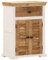 Pangshiyuan Sideboard with Cold-Rolled Steel Frame, 3 Doors, 3 Compartments, Mustard Yellow, Practical Design, 100.5x39x72 cm