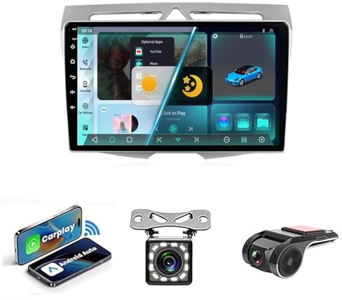 9 pouces écran tactile autoradio avec autoradio Bluetooth pour Kia Morning Picanto 2007-2010 Plug And Play Android 14 2 Din Auto Radio Android Auto Bluetooth USB RVC SWC(NF-1 WIFI 1G+32G)