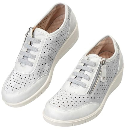 CLEIKS Mocassini Donna Pantofola Loafer Comode Mocassino Slip on Scarpe da Business Sandali Larghi Scarpe Estive Donna Scarpe Basse per Ufficio e Tutti i Giorni