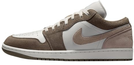 Air Jordan 1 Low Herrenschuhe (Olive Grey/Summit White/Pale Ivory/Enigma Stone), Olivgrau/Summit White/Pale Ivory/Enigma Stone, 8.5
