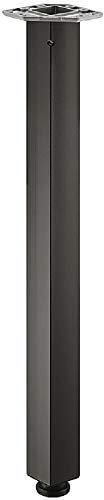 GedoTec Metall Möbelfuß schwarz Tischbein höhen-verstellbar +25 mm Tischfuß eckig - H1870 | Höhe 705 mm | Schwerlast-Füße mit Tragkraft 100 kg | 1 Stück - Möbel-Beine für Arbeitsplatte & Tisch-Platten