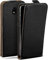moex Flip Case für Samsung Galaxy J5 (2017) Hülle klappbar mit 360 Grad Schutz, Handyhülle mit Displayschutz, PU Leder Handytasche Lederhülle, Flip Case Cover Klapphülle, Schwarz