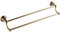 BOATX Retro Bad Doppel-Handtuchhalter,Wand-Handtuchstangen,60cm,Doppelschicht,Badetuchstange Badezimmer Badetuchhalter aus Messing (Antik Messing Gebürstet)