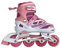 Tante Tina Inliner für Kinder - Kinder Inliner verstellbar mit leuchtenden Rollen - Kinderinliner Rollschuhe größenverstellbar in 4 Größen - Pink M (33-37
