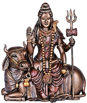 Pacific Giftware Lord Shiva Statue mit Nandi der Stier Statue Skulptur Figur