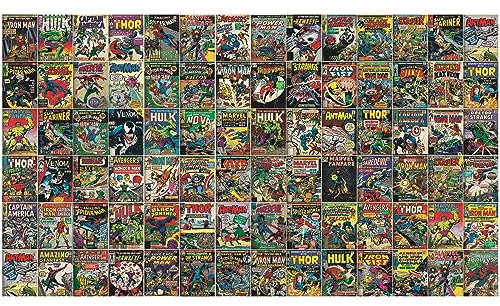 RoomMates RMK11410M Marvel Comic Cover Wandbild zum Abziehen und Aufkleben, Gelb
