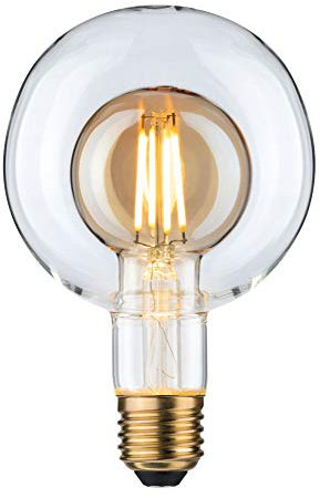 Paulmann 28769 LED Lampe Inner Shape G95 Globe 4W dimmbar Leuchtmittel Gold effizientes Licht Warmweiß 2700K E27