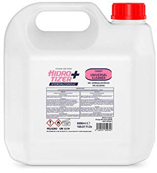 Gel Hidroalcohol con Fragancia a Chuches 5 Litros 70% de Alcohol Higienizante de Manos | Gel Hidroalcoholico 5000ml