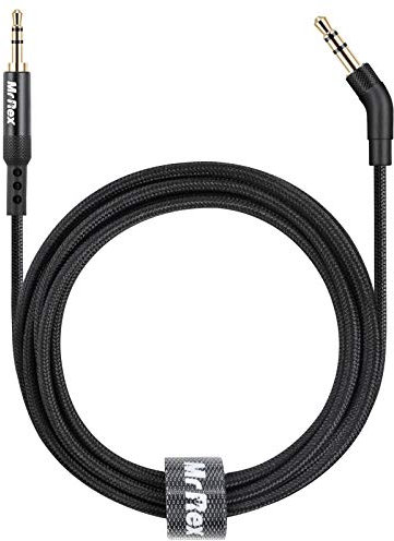 Mr Rex 2,5mm auf 3,5mm Ersatz-Audiokabel Klinkenkabel für Kopfhörer - Kompatibel mit Bose 700 QuietComfort QC35 QC25, JBL E45BT E55BT E65BTNC & AKG Y55 Y50 Y45BT (2m / 6.5ft, Schwarz)
