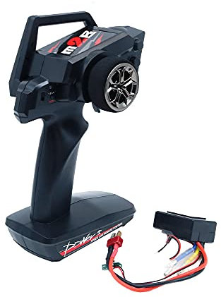 DollaTek WLtoys 1/12 RC Car Repuestos Control remoto 12428-0343 V2 2.4G Controlador con 3 en 1 RC Car Receptor Repuestos Accesorio