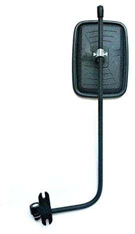 MelTruck Traktor Spiegel 180x130 mm, E20 Ø10, Halter 170x410 mm, 1x | Ø10-mm-Aufnahme für den flachen E20-Außenspiegel; Spiegelhalter beidseitig montierbar und in beide Richtungen drehbar