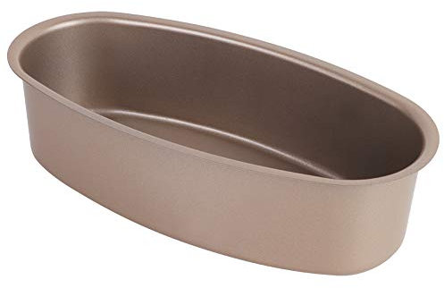 Fyearfly Kuchenform, Gold DIY ovale Kuchenform Antihaft-Backen-Käsekuchen-Formen für Brote, Brote, Kuchen und Lasagne