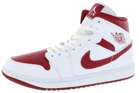 NIKE Basketballschuh für Damen, Weiß/Granatapfel-Weiß, 41 EU