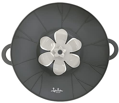Jata HACC4533 - Tapa Antidesbordamiento de Silicona y Vaporera, Apta para microondas y horno, 30 x 26 cm, Libre de BPA, Lleva 2 asas