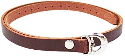 Westernwear-Shop Cowboy Westernhut Lederhutband Basic - Hutband aus Leder mit Schnalle für Cowboyhüte & Westernhüte als dekorative Ergänzung Cowboyhut Zubehör und Accessoires (braun)