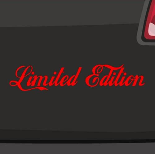 Generisch Limited Edition Aufkleber Sticker Spruch Text Tuning rar selten treffen 10x2cm Farbe: Rot