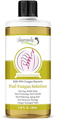 Supremely Nail Fungal Treatment for Toenails Extra Strong, Nail Fungus Treatment | Best Nail Care and Nail Repair Treatment | Tea Tree Oil, Sweet Almond Oil, & Jojoba Oil (100ML)