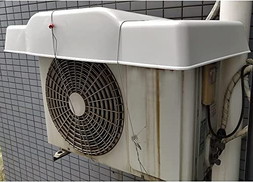 Air Conditioner Cover Shower Mat Air Conditioner Covers for outside Units, Heavy Duty? Air Conditioner Cover for Outdoor Unit Winter Withstand the Rain and Snow (Color : White, Size : 96x46x16cm)