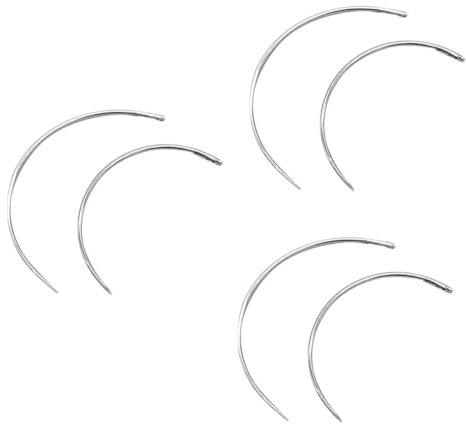 minkissy 150piezas Curvadas De c Para De De Mano Para Tejer y Reparar Para Proyectos De Costura y Manualidades