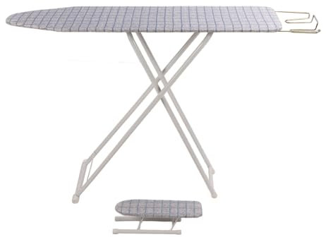 Tabla de planchar plegable, tabla de planchar plegable de madera de acero inoxidable para viajes