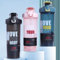GraSky Bottiglia Shaker Sportiva Blu Antiscivolo da 27 Once Prova di perdite, Facile da trasportare e da Pulire, capacità di 800 ml per proteine in Polvere e frappè