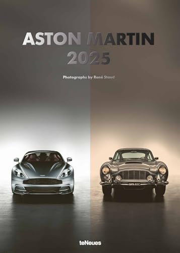 teNeues - Aston Martin 2025 Wandkalender, 50x70cm, Kalender mit zwölf atemberaubenden Aufnahmen von Aston Martin Modellen aus 110 Jahren Geschichte, fotografiert von Rene Staud