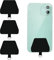 Ormromra 3 Stück Handykette Universal Selbstklebende Einlagen, Handy Lanyard Pads, Ersatz Handykette Zubehör, Universale Telefon Patch Kompatibel mit meisten Smartphone (Schwarz)