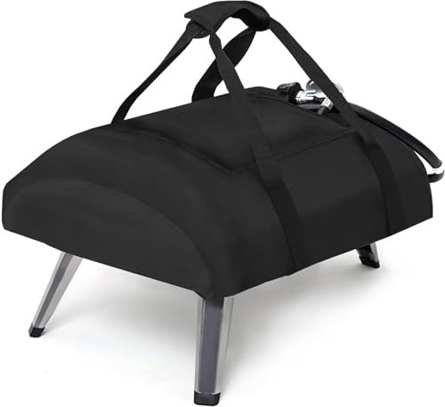 Rilime Sac de transport pour four à pizza compatible avec four à pizza à gaz Ooni Koda 12, housse de transport portable pour four à pizza d'extérieur avec poche pour accessoires de four, sac