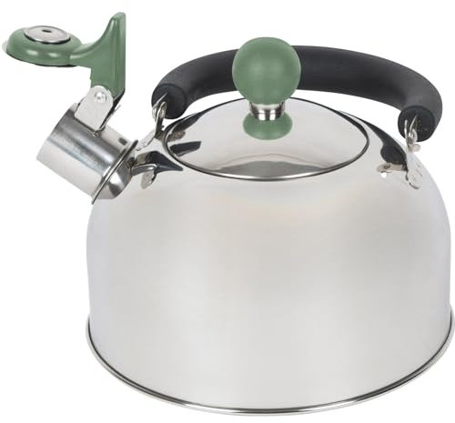Bo-Camp Camping Wasserkocher Trend 1 Flötenkessel Teekessel Edelstahl 1,2 L