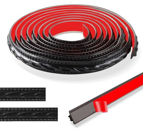 ztowoto 300cm Coving for Ceilings Vintage Pattern 3D - Flexible Wallpaper Border Self-Adhesive, Waterproof Moulding Trim,Self Adhesive Trim Ideal for Door， Wardrobe，Home Decoration（2cm-Black）