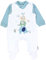 TupTam Baby Mädchen Jungen Strampler mit Langarmshirt Aufdruck Spruch 2 teilig, Farbe: Drei Elefanten Weiß Mintgrün, Größe: 62