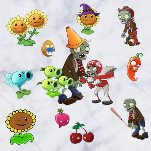 Anime Wall Stickers Plant Zombies Mural Decals Wallpaper Room Decoration