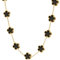 IOETSEUT Collier pour Femmes Collier personnalisé Noir Plum Blossom Fleurs Collier pour Femmes Mode Nouveau Cadeau de fête Chaîne de Cou Trèfle Bijoux Cadeaux pour Femmes